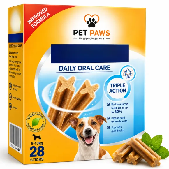 Daily Dental Care Chews for Small Breed Dogs – 28 Sticks, 440 g