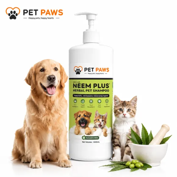 Neem Herbal Dog Shampoo – Gentle pH-Balanced Cleansing & Conditioning Formula, 1000 ml