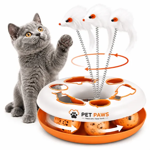  Interactive Cat Track & Teaser Toy