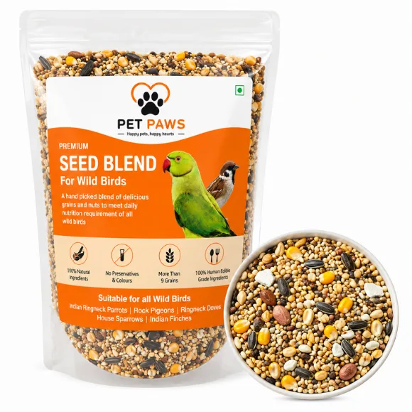  Premium 9-Grain & Nut Bird Food with Spirulina & Cuttlefish Bone