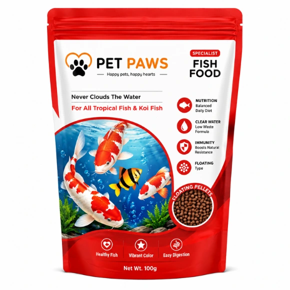 NutriGrow Premium Fish Food Pellets for Aquarium Fish