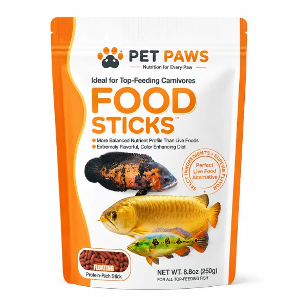 Premium Floating Nutrition Sticks for Tropical Fish – 250g
