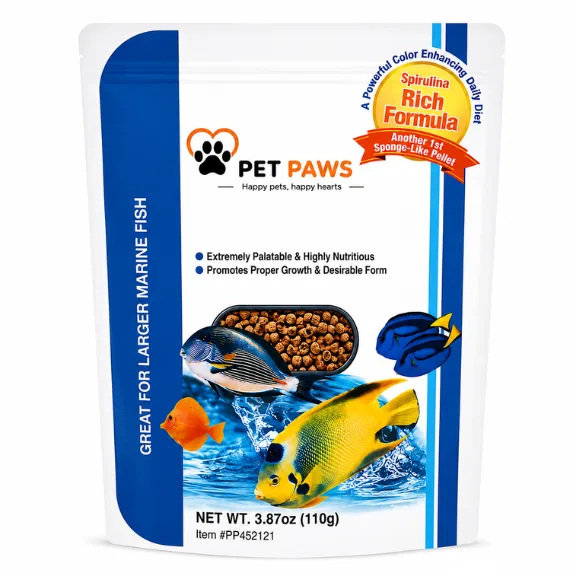 Marine Premium Color-Enhancing Fish Food for Large Marine Fish (110g)