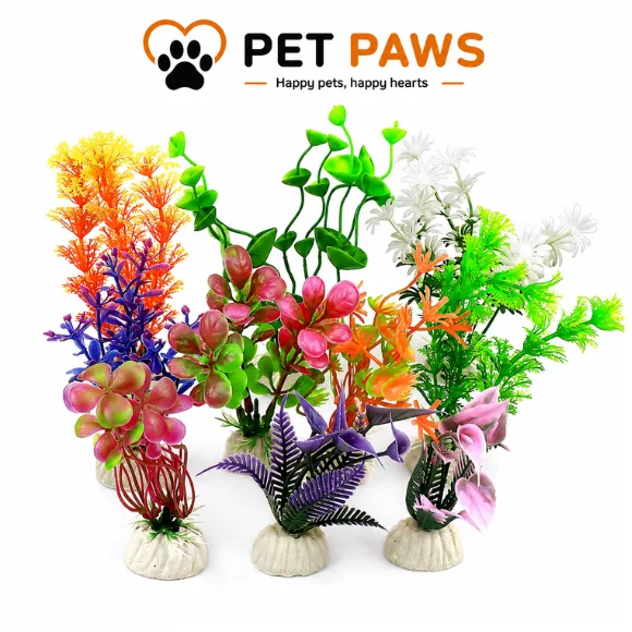 Aquarium Decorative Fish Tank Artificial Ornament Set