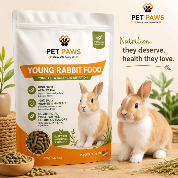 Premium Alfalfa-Based Young Small Pet Nutrition Pellets