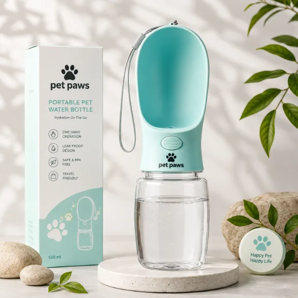 TravelMate Leak-Proof Portable Pet Water Dispenser (350ml)